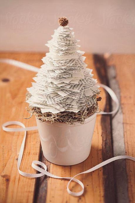 estilo nórdico escandinavo diy nochebuena navidad diy mini arboles de navidad diy deco navidad diy adornos navidad decoración navideña centros de mesa inspiración navidad blog decoración nordica escandinava adornos navidad papel tela cartulina 