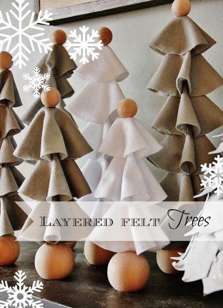 DIY...ARBOLES DE NAVIDAD CON FIELTRO