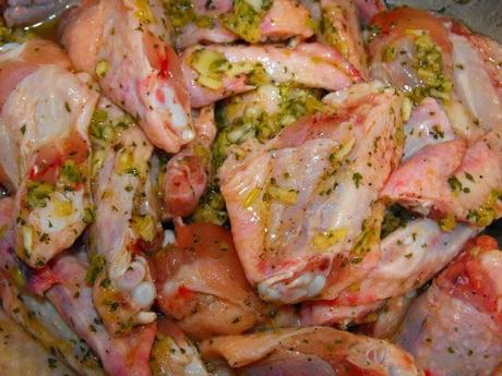 Alitas de pollo al horno tipo burguer king