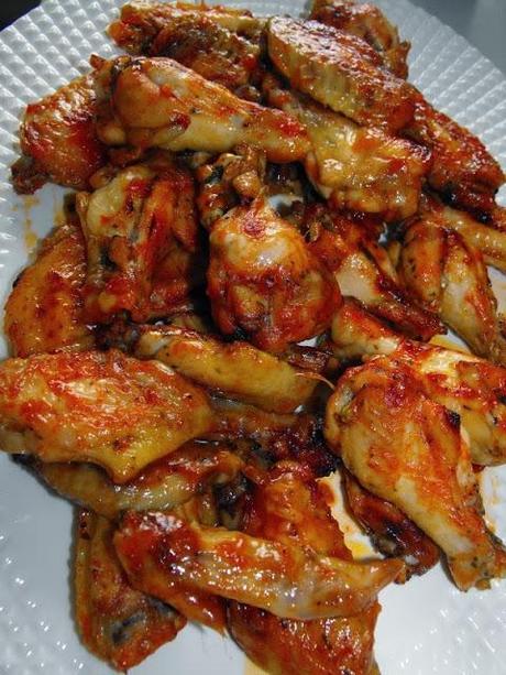 Alitas de pollo al horno tipo burguer king