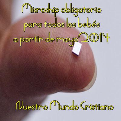 Microchip obligatorio para todos los bebés a partir de mayo 2014