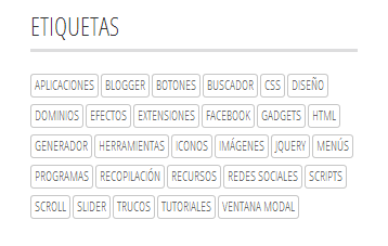 Cambiar en Blogger el estilo de la nube de etiquetas