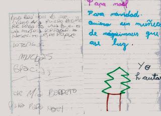 LAS CARTITAS QUE RECIBIÓ PAPÁ NOEL....