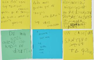 LAS CARTITAS QUE RECIBIÓ PAPÁ NOEL....