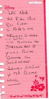 LAS CARTITAS QUE RECIBIÓ PAPÁ NOEL....