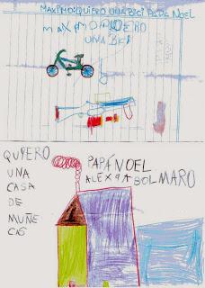 LAS CARTITAS QUE RECIBIÓ PAPÁ NOEL....