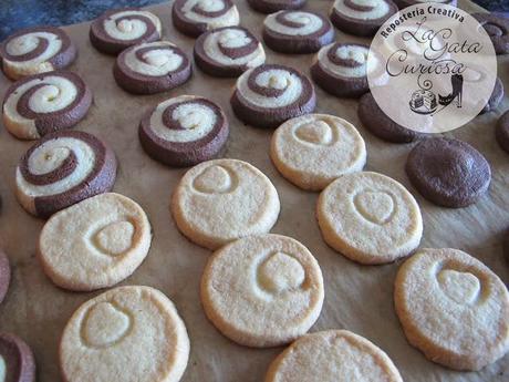 GALLETAS DE MANTEQUILLA BLANCO Y NEGRO