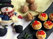 Mini Pastelitos lemon curd nueces California granada. Postre navideño