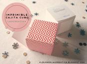 Imprimible cajita cubo