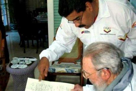 Visita Maduro al Presidente de Venezuela: Fidel Castro