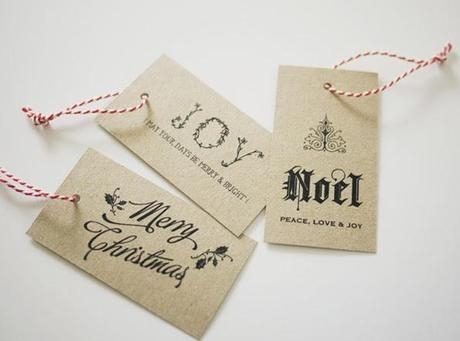 Etiquetas para los regalos