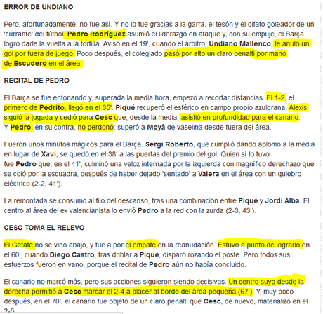 El diario Sport omite las jugadas en las que sale beneficiado el Barça en Getafe