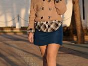 Look day: Sweater Coat Blue Skirt