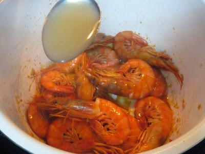 Gambones o langostinos al Jerez Olla GM