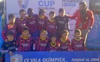 La Powerade Cup para el FC Barcelona alevín: Resumen y fotos.