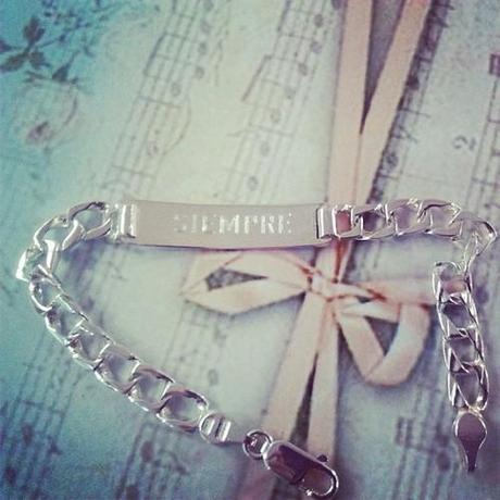 Regalos de Navidad Personalizados. Joyas de Plata Online esclava de plata siempre