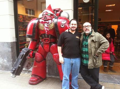 Alex de la Iglesia con Jon en GW Bilbao