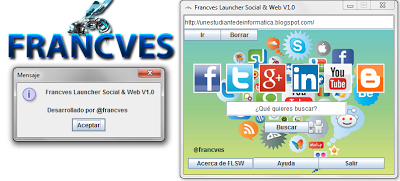 Launcher de redes sociales (facebook, twitter, instagram, linkedin) desarrollado en java.