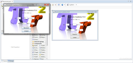 Aplicacion para resolver ecuación de segundo grado hecha en Java. Aplicacion para resolver ecuación de segundo grado hecha en Java.