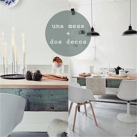 NAVIDAD: Misma mesa, dos decoraciones... Ah! Y receta!