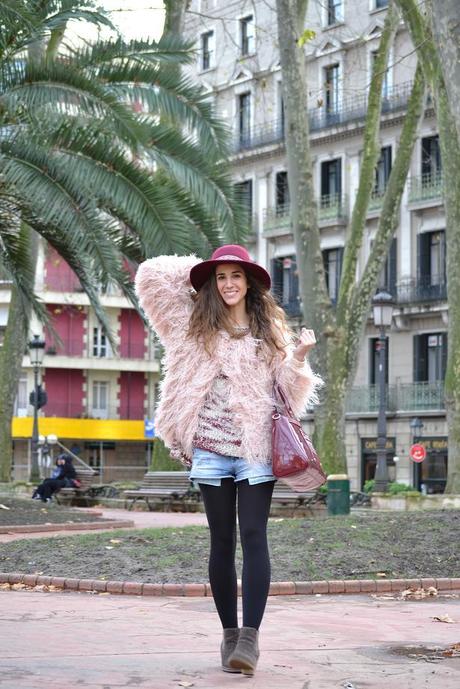 pink coat