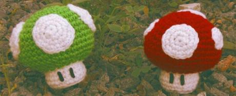 Hongos tejidos de Mario Bros.