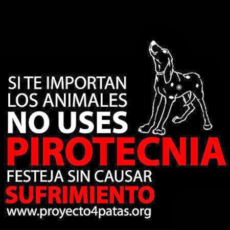 No a la pirotecnia con estruendo