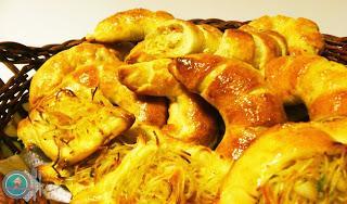 Croissants Salados rellenos de: Filete de pescado y verduras. Croissants Salados rellenos de: Filete de pescado y verduras.