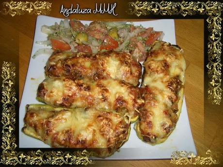 Calabacin Relleno de Carne Aliñá