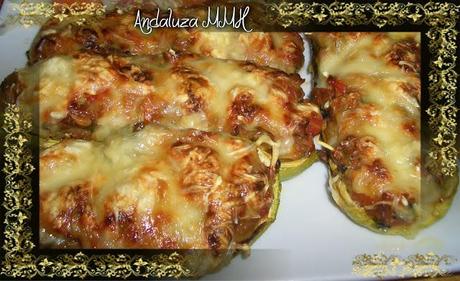 Calabacin Relleno de Carne Aliñá