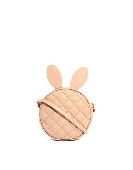 Bolso guateado en rosa nude con orejitas de conejo