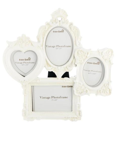 marcos de fotos vintage blancos