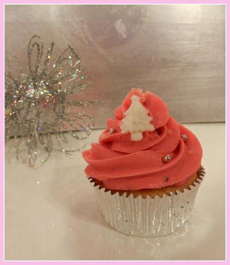 Cupcakes de cava rosado y frambuesa