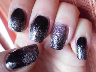 Manicura craquelada negra manicura negra de fiesta