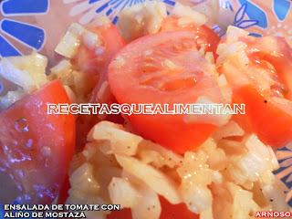 ENSALADA DE TOMATE CON ALIÑO DE MOSTAZA