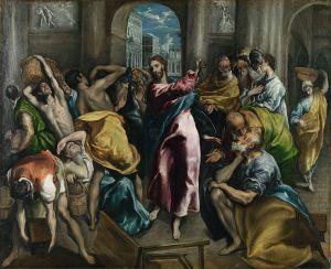 La expulsión de los mercaderes (El Greco, hacia 1600)