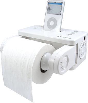 Porta papel reproductor de iPod