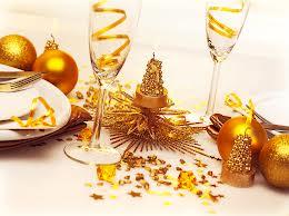 Lindas mesas decoradas para Año Nuevo