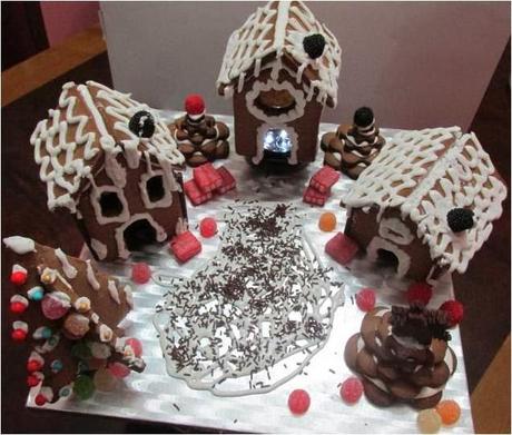 CASITAS DE GALLETAS CON COLACAO