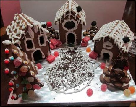 CASITAS DE GALLETAS CON COLACAO