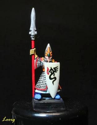 lancero alto elfo  de la 4ª edición de Warhammer Fantasy Battle