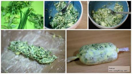 Entrecots con mantequilla de hierbas. Receta