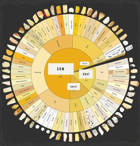 Infografía tipos de queso