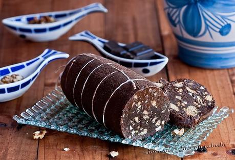 MORCILLA DE CHOCOLATE Y FRUTOS SECOS