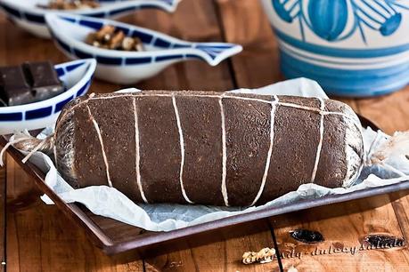 MORCILLA DE CHOCOLATE Y FRUTOS SECOS