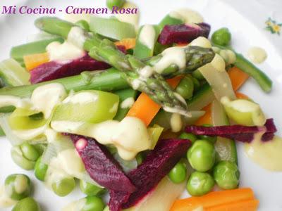 JULIANA DE VERDURAS DE TEMPORADA A LA VINAGRETA DE MANGO