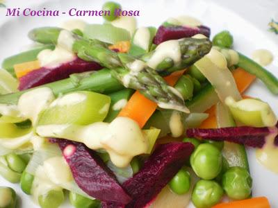 JULIANA DE VERDURAS DE TEMPORADA A LA VINAGRETA DE MANGO