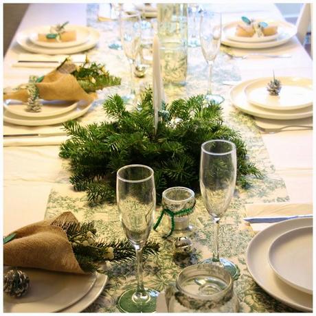 mi mesa de Nochebuena - my Christmas Eve table setting