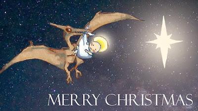 Una de dinosaurios navideños...