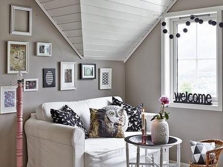 UNA CASA EN NORUEGA CON SUAVES PINCELADAS EN ROSA